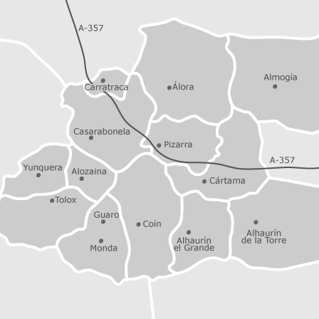 Mapa interactivo de zonas de interés para seleccionar la región donde quieres buscar