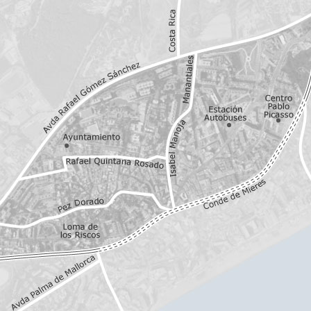 Mapa interactivo de zonas de interés para seleccionar la región donde quieres buscar