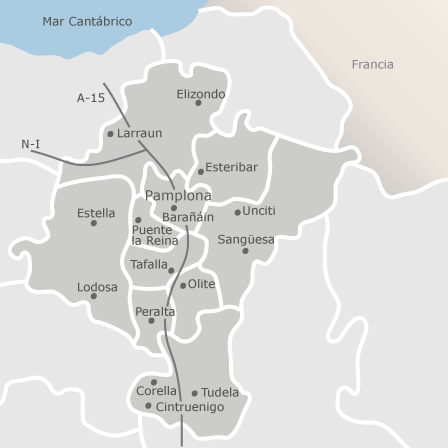 Mappa interattiva delle aree di interesse per selezionare la regione dove vuoi effettuare la ricerca