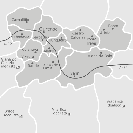 Mappa interattiva delle aree di interesse per selezionare la regione dove vuoi effettuare la ricerca