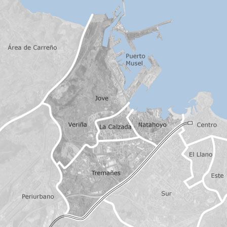 Mapa interactivo de zonas de interés para seleccionar la región donde quieres buscar