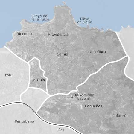 Mapa interactivo de zonas de interés para seleccionar la región donde quieres buscar