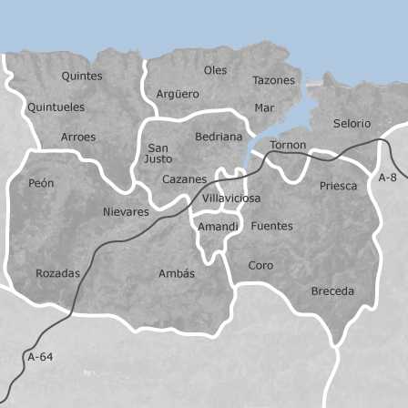 Mapa interactivo de zonas de interés para seleccionar la región donde quieres buscar