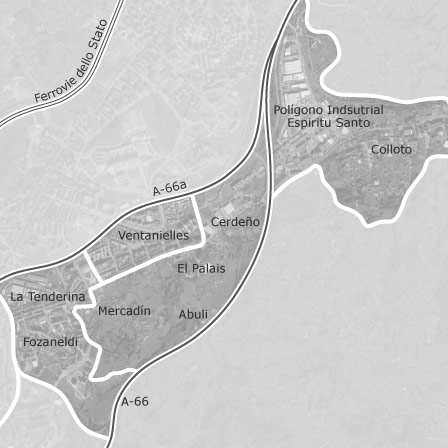 Mapa interactivo de zonas de interés para seleccionar la región donde quieres buscar
