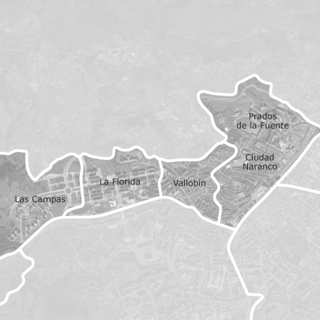 Carte interactive des zones d'intérêt pour sélectionner la région dans laquelle vous souhaitez effectuer une recherche