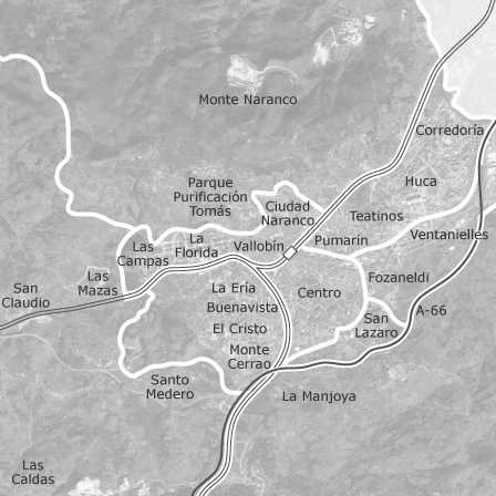 Carte interactive des zones d'intérêt pour sélectionner la région dans laquelle vous souhaitez effectuer une recherche