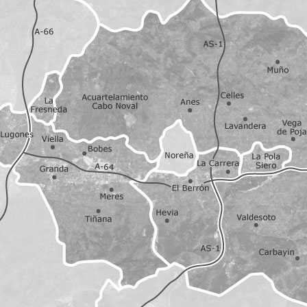 Mapa interactivo de zonas de interés para seleccionar la región donde quieres buscar
