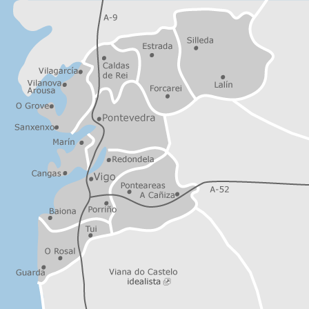Mappa interattiva delle aree di interesse per selezionare la regione dove vuoi effettuare la ricerca