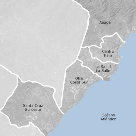 Mapa interactivo de zonas de interés para seleccionar la región donde quieres buscar