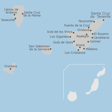 Mappa interattiva delle aree di interesse per selezionare la regione dove vuoi effettuare la ricerca