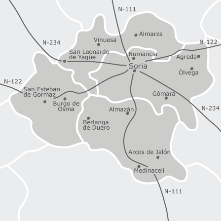 Mappa interattiva delle aree di interesse per selezionare la regione dove vuoi effettuare la ricerca