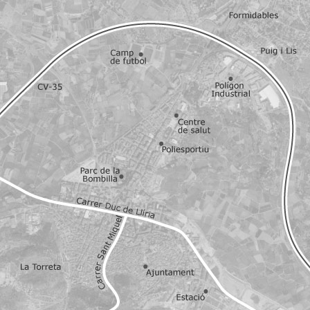 Interactive map of areas of interest to select the region you want to search in
