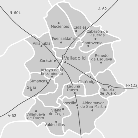 Mapa interactivo de zonas de interés para seleccionar la región donde quieres buscar