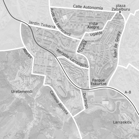 Mapa interactivo de zonas de interés para seleccionar la región donde quieres buscar