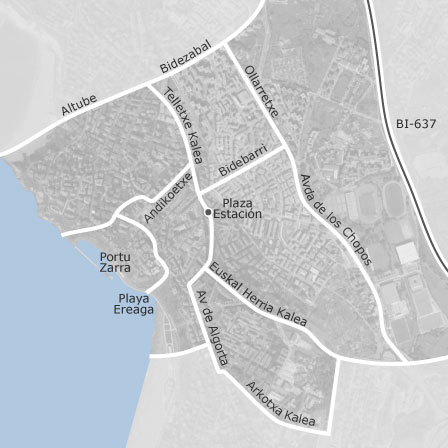 Mapa interactivo de zonas de interés para seleccionar la región donde quieres buscar