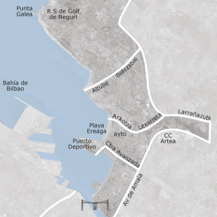 Mapa interactivo de zonas de interés para seleccionar la región donde quieres buscar