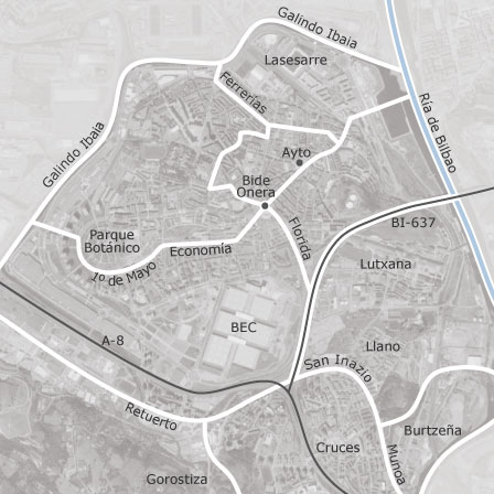 Mapa interactivo de zonas de interés para seleccionar la región donde quieres buscar