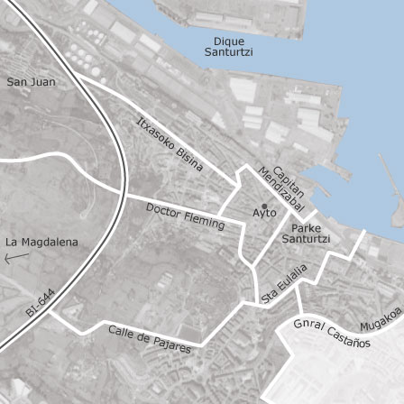 Mapa interactivo de zonas de interés para seleccionar la región donde quieres buscar