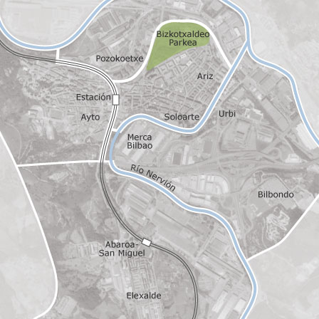 Mapa interactivo de zonas de interés para seleccionar la región donde quieres buscar
