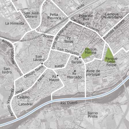 Mapa interactivo de zonas de interés para seleccionar la región donde quieres buscar
