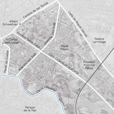 Interactive map of areas of interest to select the region you want to search in