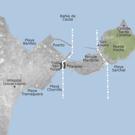 Mappa interattiva delle aree di interesse per selezionare la regione dove vuoi effettuare la ricerca