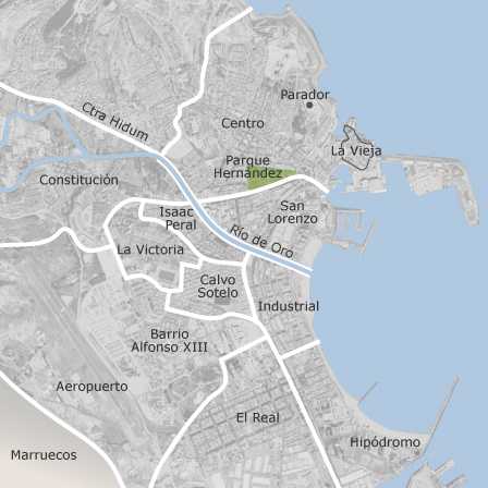 Mappa interattiva delle aree di interesse per selezionare la regione dove vuoi effettuare la ricerca